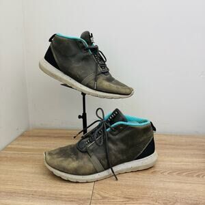 Nike Roshe Run NM Mid Black Leather Sneakers Men’s Size 10.5